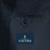 Stafford Coolmax All Season Mens Classic Fit Plaid Big and Tall Suit Jacket