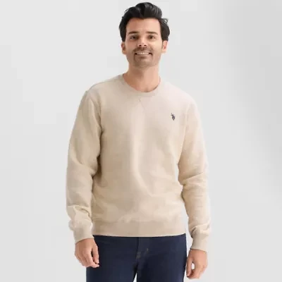 U.S. Polo Assn. Crew Fleece Mens Crew Neck Long Sleeve Embroidered Sweatshirt