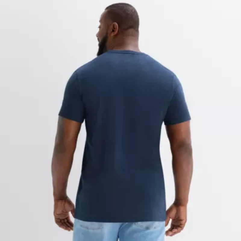 St. John's Bay Super Soft Mens Crew Neck Short Sleeve Big and Tall T-Shirt