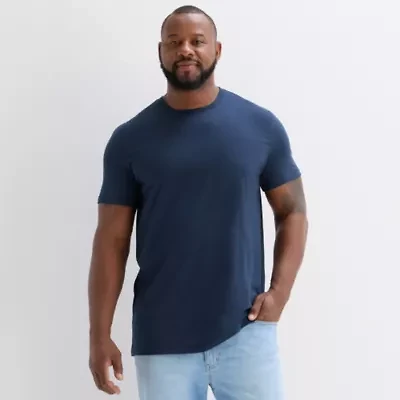 St. John's Bay Super Soft Mens Crew Neck Short Sleeve Big and Tall T-Shirt