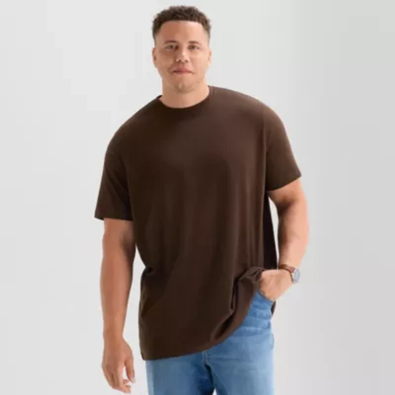 St. John's Bay Super Soft Mens Crew Neck Short Sleeve Big and Tall T-Shirt