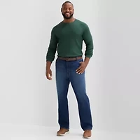 St. John's Bay Waffle Mens Crew Neck Long Sleeve Classic Fit Big and Tall Thermal Top