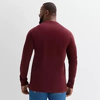 St. John's Bay Sueded Mens Crew Neck Long Sleeve Big and Tall T-Shirt