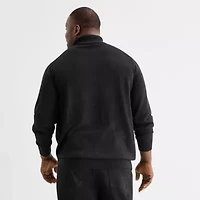 Shaquille O'Neal XLG Lurex Big and Tall Mens Turtleneck Long Sleeve Pullover Sweater