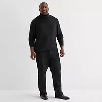 Shaquille O'Neal XLG Lurex Big and Tall Mens Turtleneck Long Sleeve Pullover Sweater