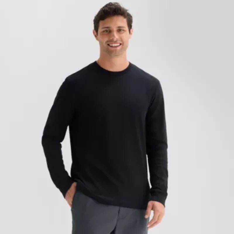 Stylus Mens Crew Neck Long Sleeve T-Shirt