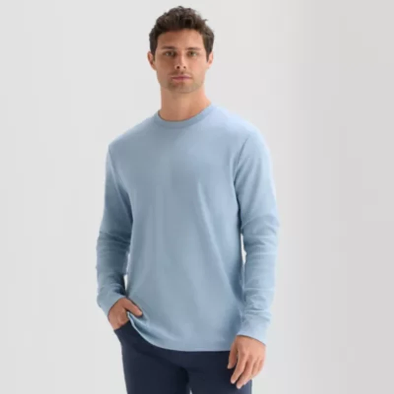 Stylus Mens Crew Neck Long Sleeve T-Shirt