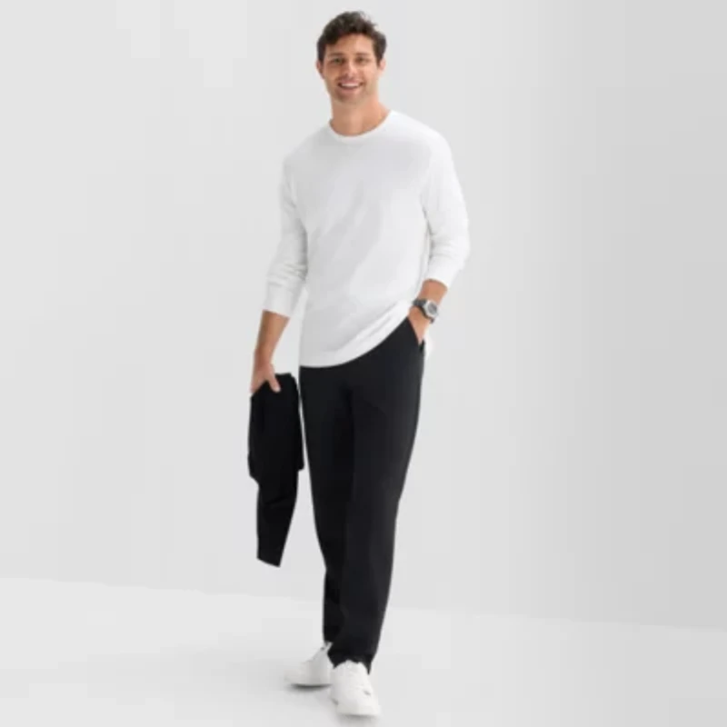 Stylus Mens Crew Neck Long Sleeve T-Shirt