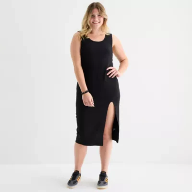 Forever 21 Womens Sleeveless Midi Casual Juniors Bodycon Dress