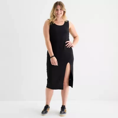 Forever 21 Womens Sleeveless Midi Casual Juniors Bodycon Dress