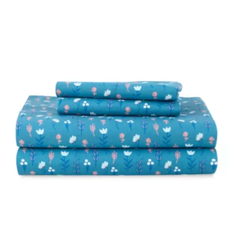 Home Expressions Cool and Crisp Cotton Percale Sheet Set