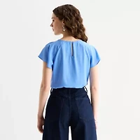 Worthington Petite Womens Perfect Blouse