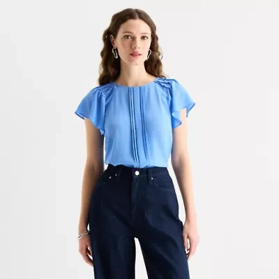 Worthington Petite Womens Perfect Blouse