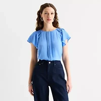 Worthington Petite Womens Perfect Blouse