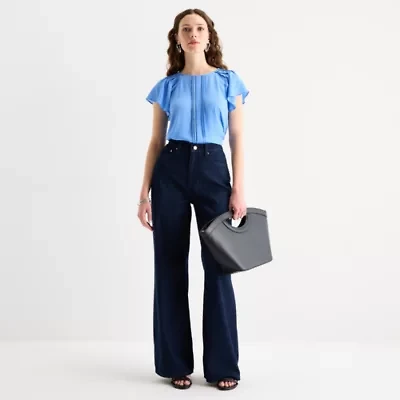 Worthington Petite Womens Perfect Blouse