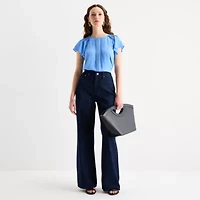 Worthington Petite Womens Perfect Blouse