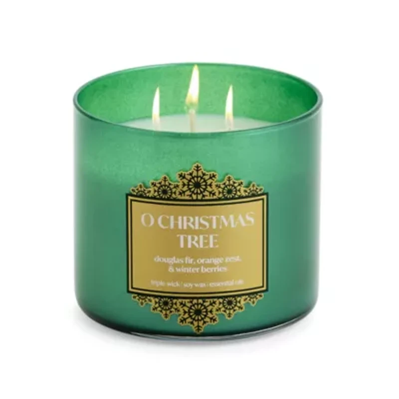 Distant Lands O' Christmas Tree 3-Wick Scented Jar Candle