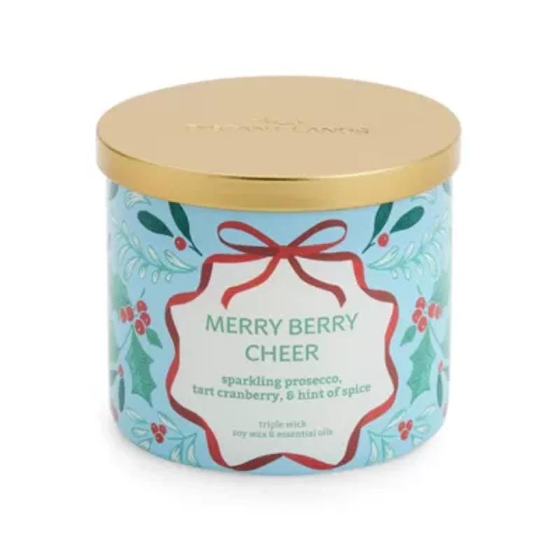 Distant Lands Merry Berry Cheer 3-Wick Scented Jar Candle