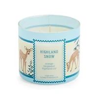 Distant Lands Highland Snow 3-Wick Scented Jar Candle