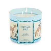 Distant Lands Highland Snow 3-Wick Scented Jar Candle