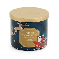Distant Lands Holiday Vanilla Bean 3-Wick Scented Jar Candle