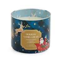 Distant Lands Holiday Vanilla Bean 3-Wick Scented Jar Candle