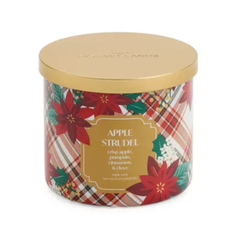 Distant Lands Apple Strudel 3-Wick Scented Jar Candle