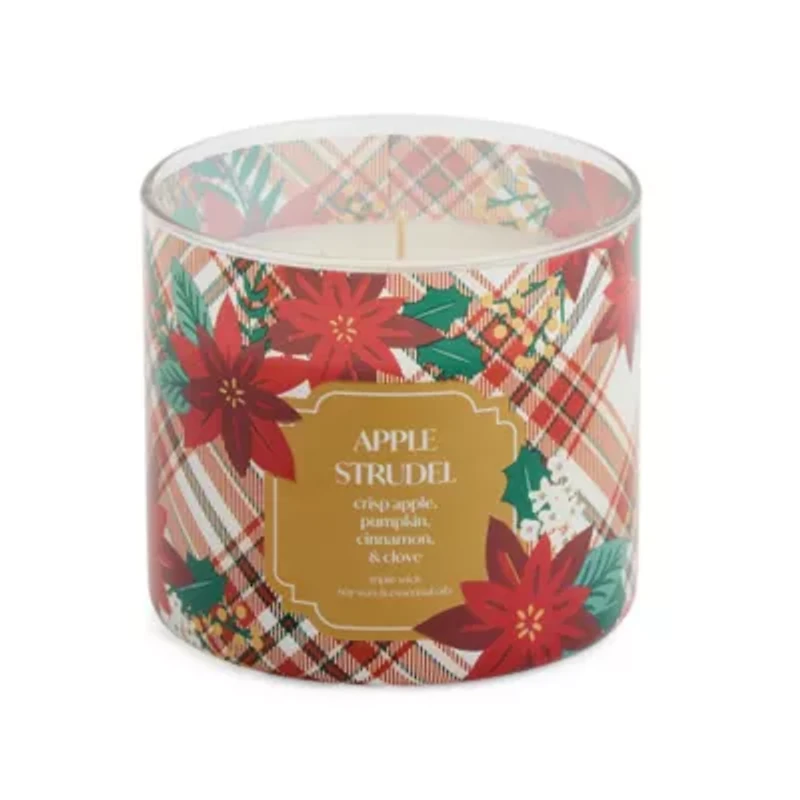 Distant Lands Apple Strudel 3-Wick Scented Jar Candle