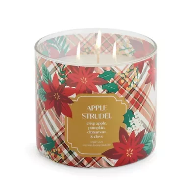 Distant Lands Apple Strudel 3-Wick Scented Jar Candle