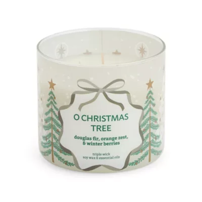 Distant Lands O' Christmas Tree 3-Wick Scented Jar Candle