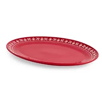 North Pole Trading Co. Noel Stoneware Oval Serving Platter