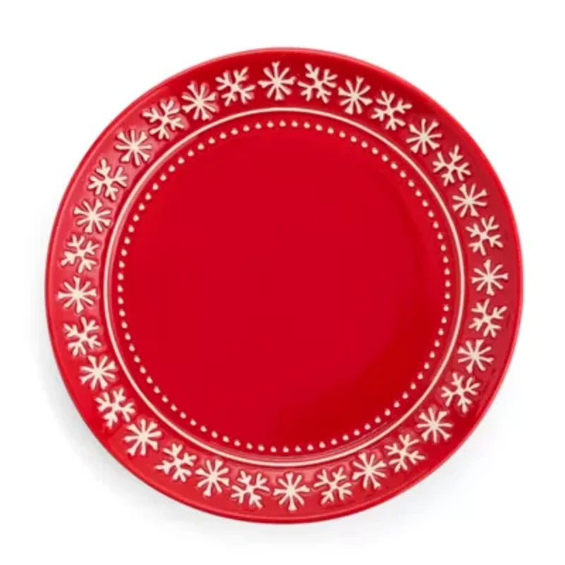 North Pole Trading Co. Noel 4-pc. Stoneware Salad Plate