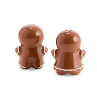 North Pole Trading Co. Gingerbread Stoneware Salt & Pepper Shaker