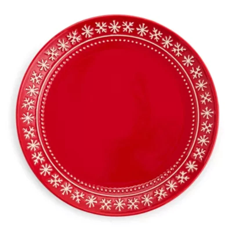 North Pole Trading Co. Noel 4-pc. Stoneware Dinner Plate
