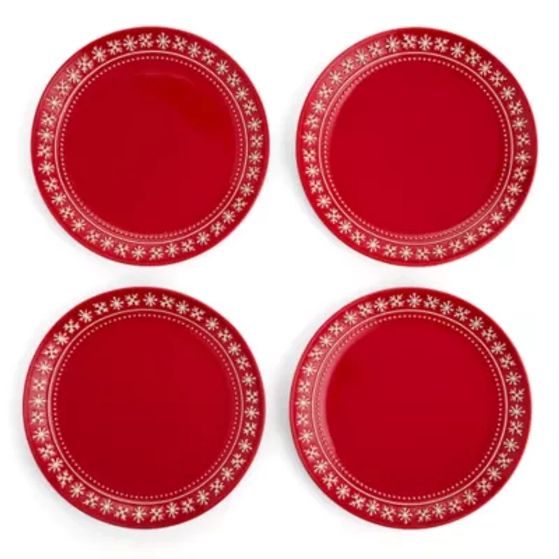 North Pole Trading Co. Noel 4-pc. Stoneware Dinner Plate