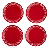 North Pole Trading Co. Noel 4-pc. Stoneware Dinner Plate