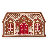 North Pole Trading Co. Gingerbread Stoneware Serving Tray