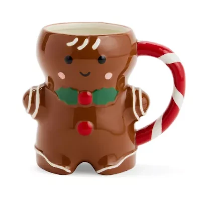 North Pole Trading Co. Mr. Gingerbread Holiday Coffee Mug