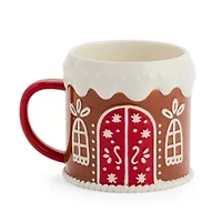 North Pole Trading Co. Gingerbread House Holiday Coffee Mug