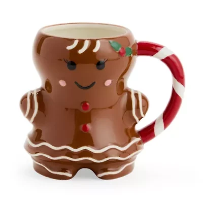 North Pole Trading Co. Mrs. Gingerbread Holiday Coffee Mug
