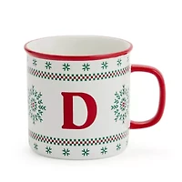 North Pole Trading Co. Ski Lodge Monogram Holiday Coffee Mug