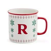 North Pole Trading Co. Ski Lodge Monogram Holiday Coffee Mug