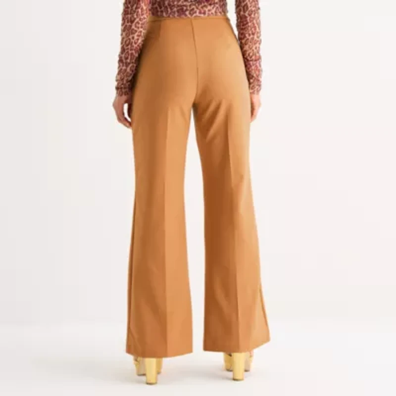 Bold Elements Womens Flare Mid Rise Trouser