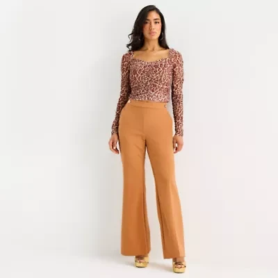 Bold Elements Womens Flare Mid Rise Trouser
