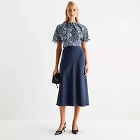 Worthington Womens Short Sleeve Blouse