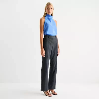 Worthington Womens Halter Neck Sleeveless Blouse
