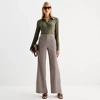 Worthington Womens Fitted Long Sleeve Regular Fit Button-Down Shirt