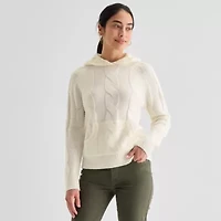 St. John's Bay Womens Mock Neck Long Sleeve Cardigan