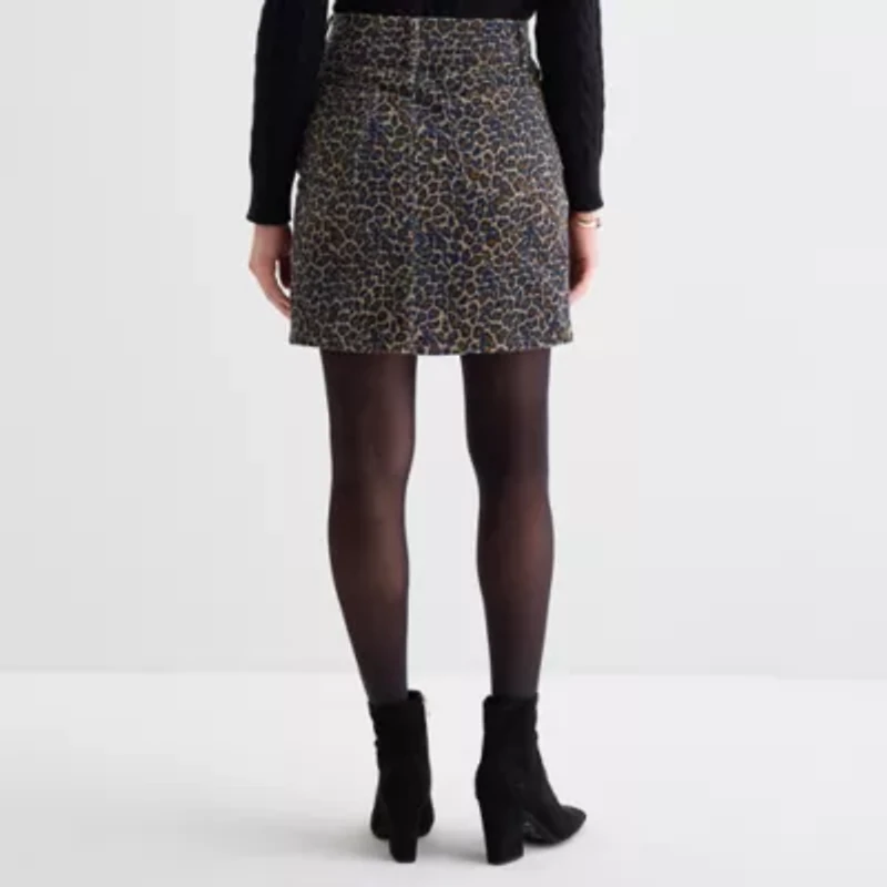 St. John's Bay Womens Midi A-Line Skirt
