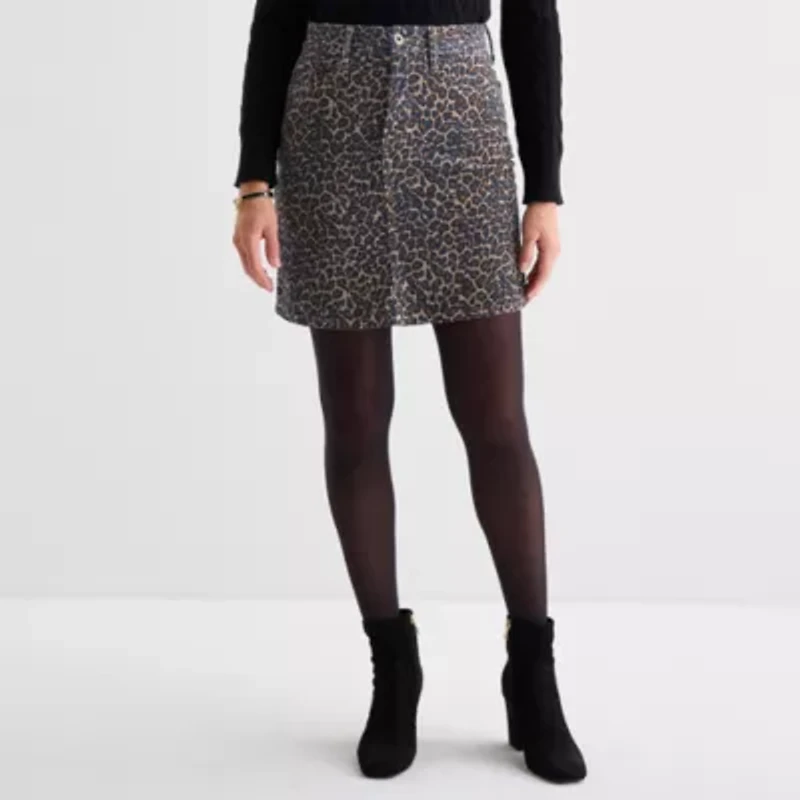 St. John's Bay Womens Midi A-Line Skirt